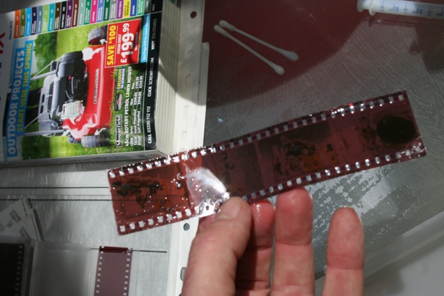 Cleaned film strip